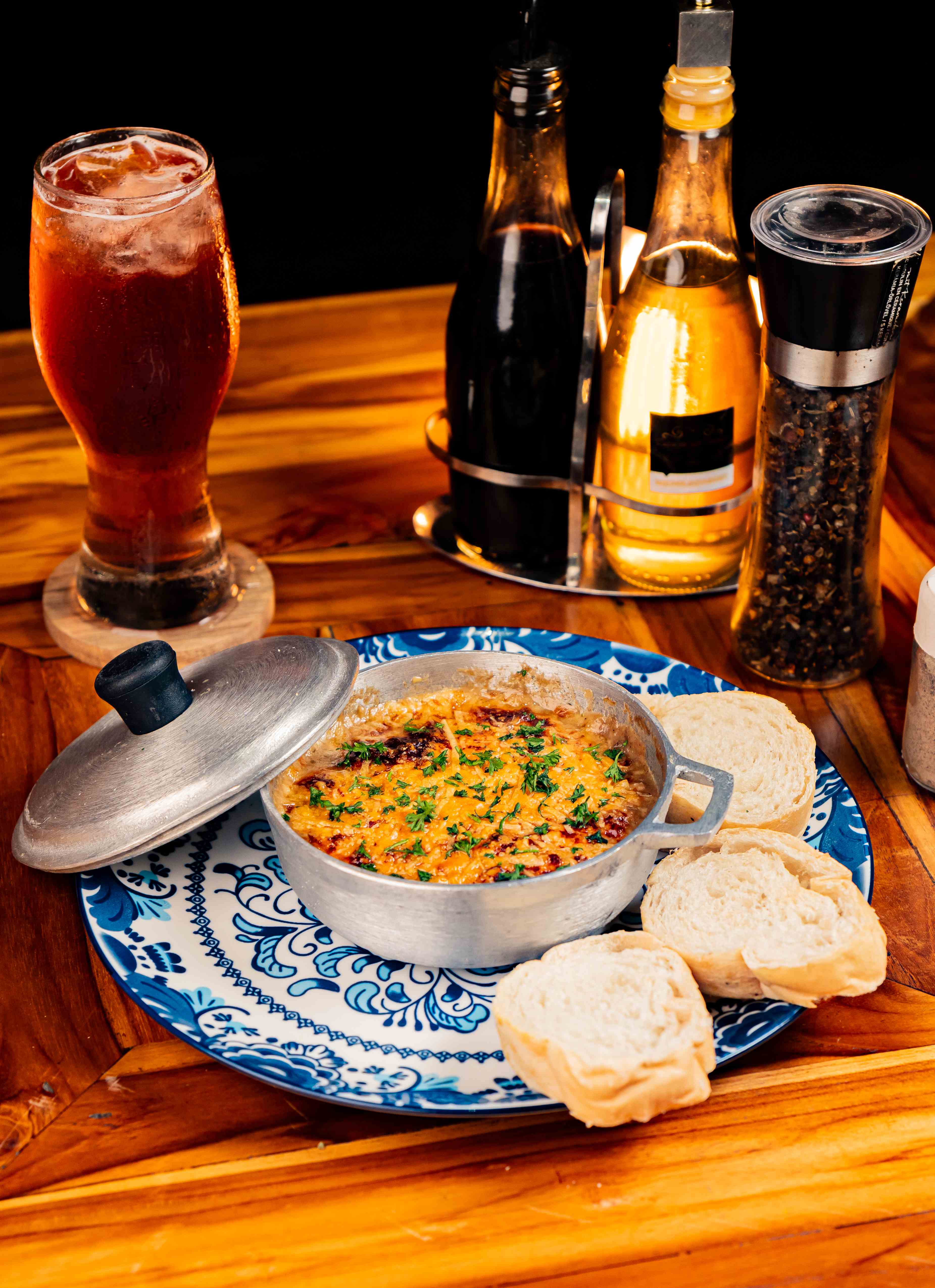 Champiñones gratinados