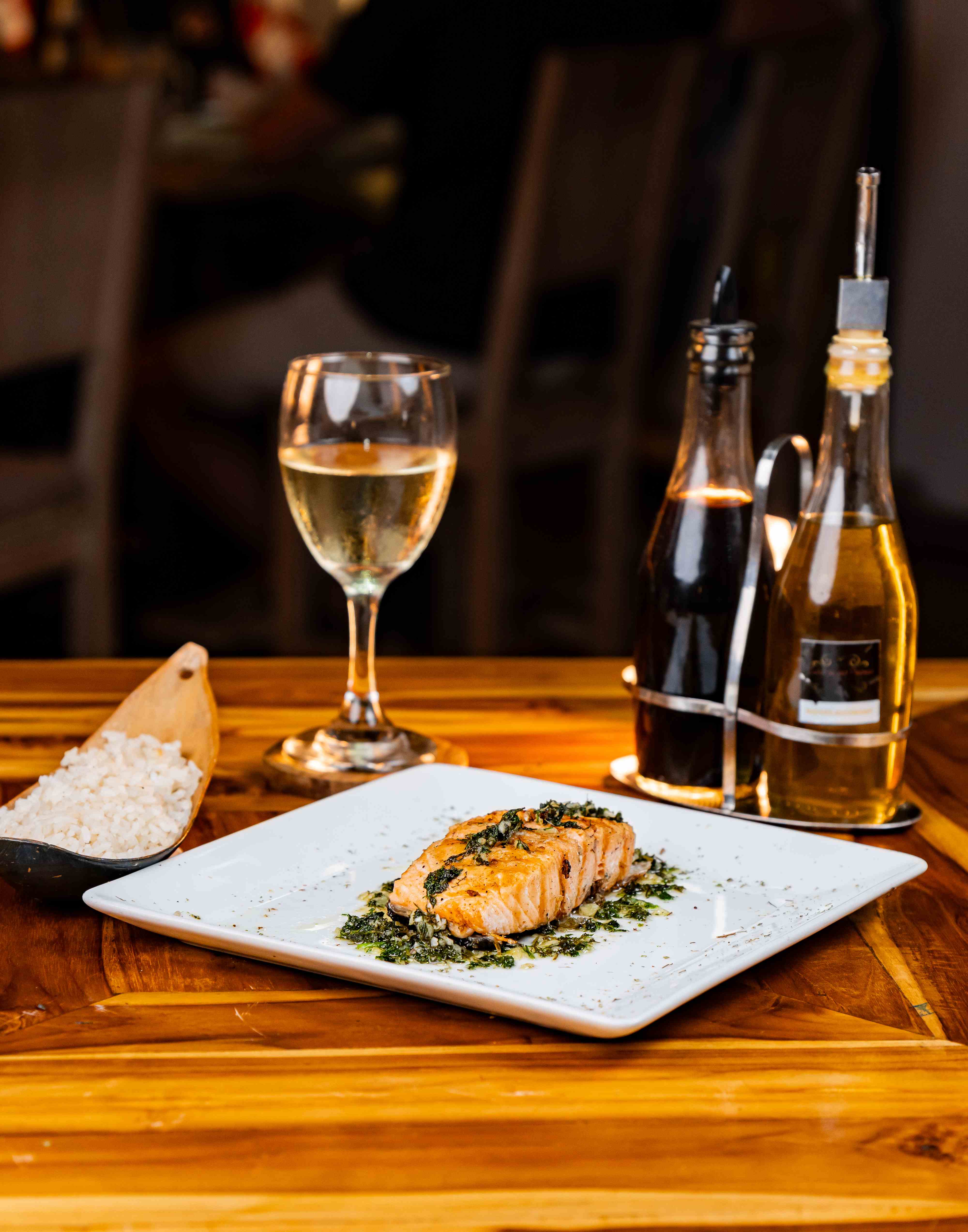 Salmon encantado al gril